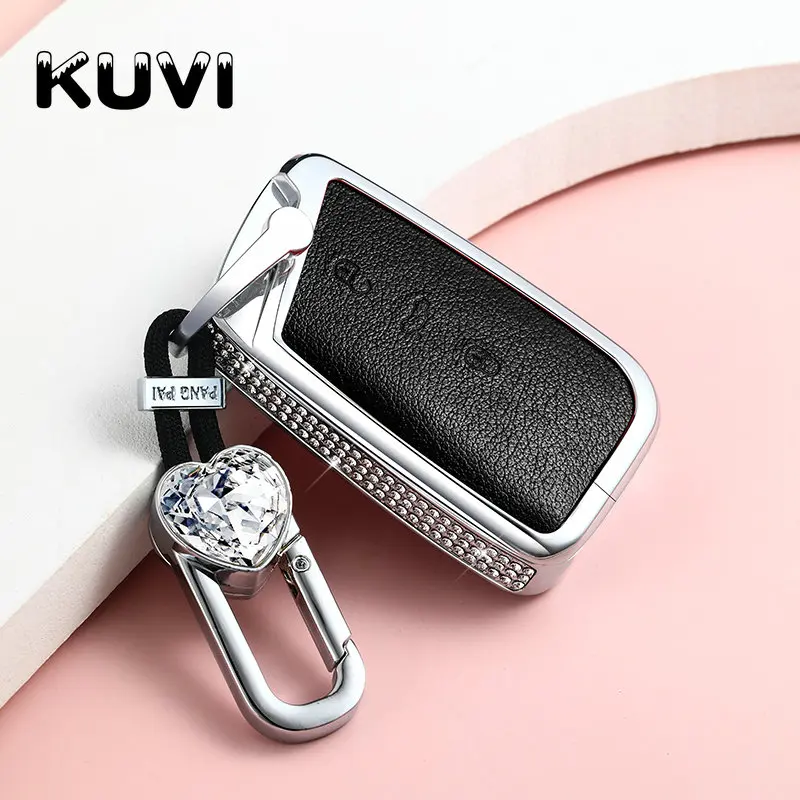 Car Key Case Cover Holder Case For Vw Volkswagen Magotan Passat B8 Skoda Superb Kodiaq A7 Car Styling AAlloy Leather - - Racext™️ - - Racext 21