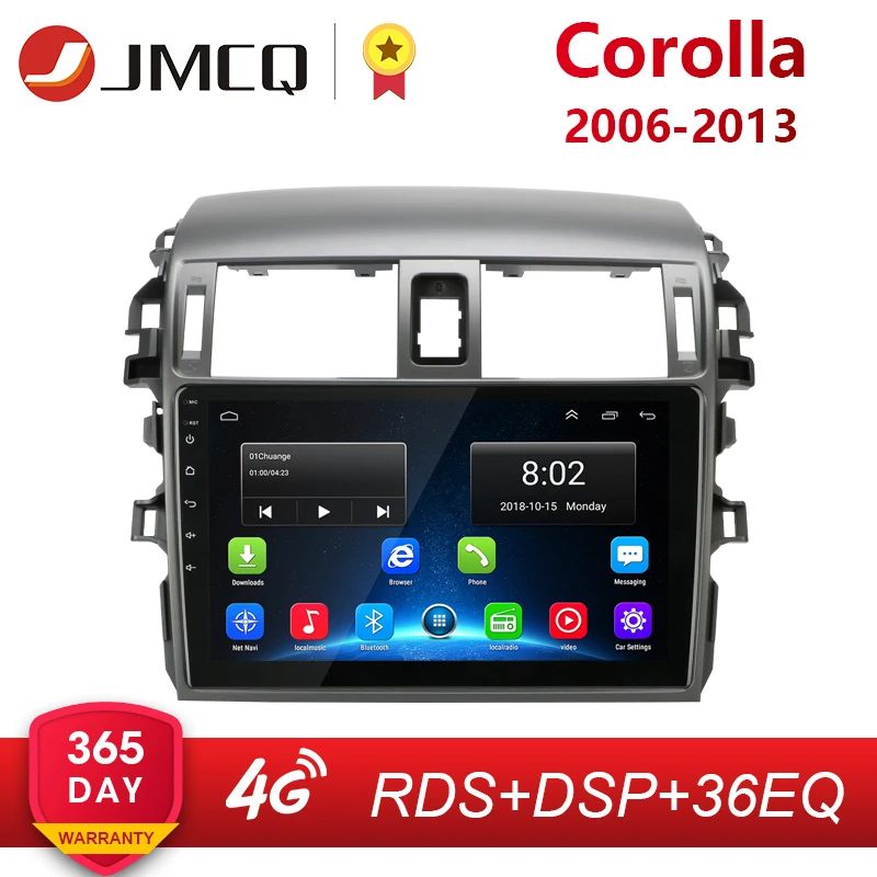

2 DIN 2G+32G Android 4G NET Car Radio Multimedia Player for Toyota Corolla E140/150 2006-2013 AutoStereo GPS Navigation RDS