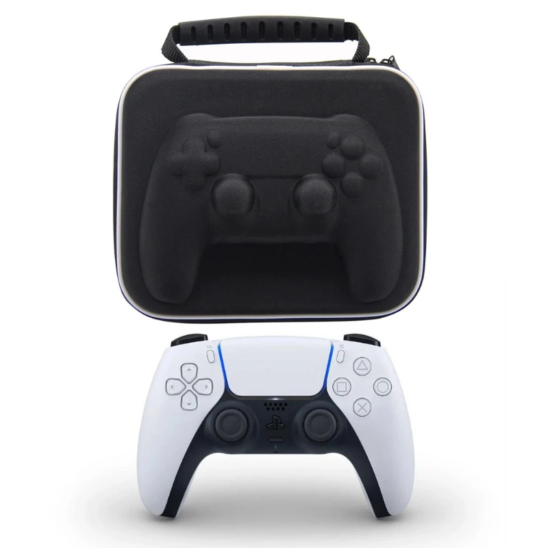 

Square PS5 Gamepad Storage Bag Gamepad Box Case Pouch Clear Shell Cover Crystal 54DB