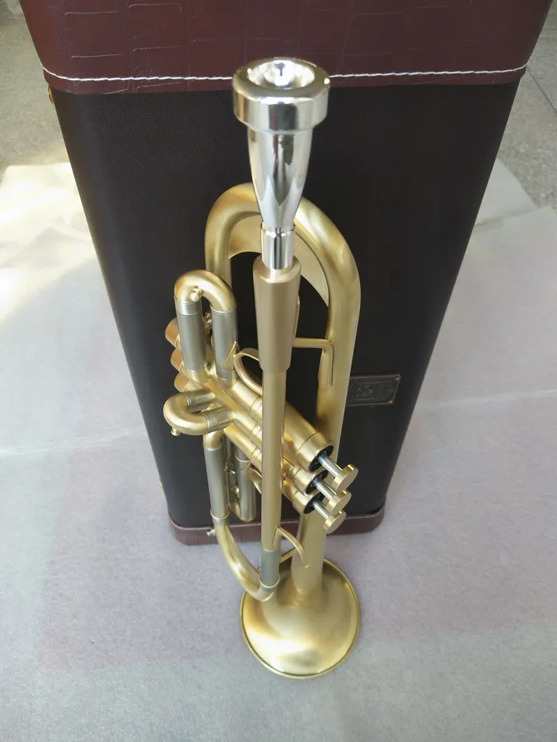New Bach Trumpet B flat trumpet LT197GS-77 musical instrument heavier type Gold plating Trumpet playing music