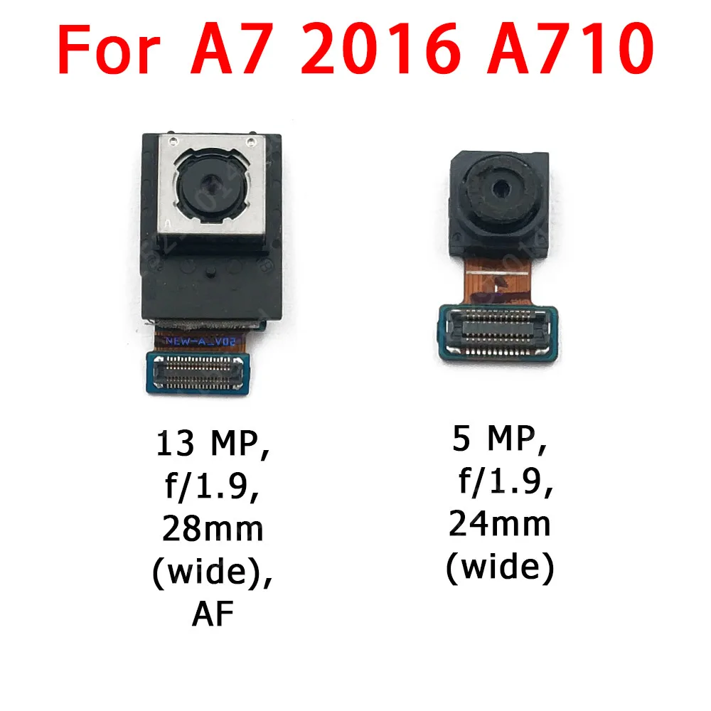 Оригинальная передняя задняя камера заднего вида для Samsung Galaxy A7 2016 A710 Основная