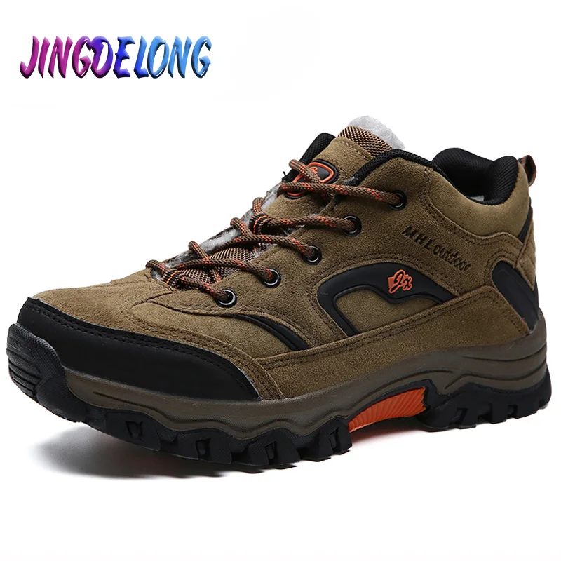 Men Boots Winter With Plush Warm Snow Boots Unisex Casual Men Fur Winter Boots Work Shoes Men Footwear Fashion Ankle Boots 36-47