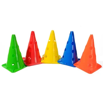 

5 Pcs Multicolor Rugby Stadium Training Cones Durable Eco-friendly Roadblock Football Barrier Skating Portable Sport Marker