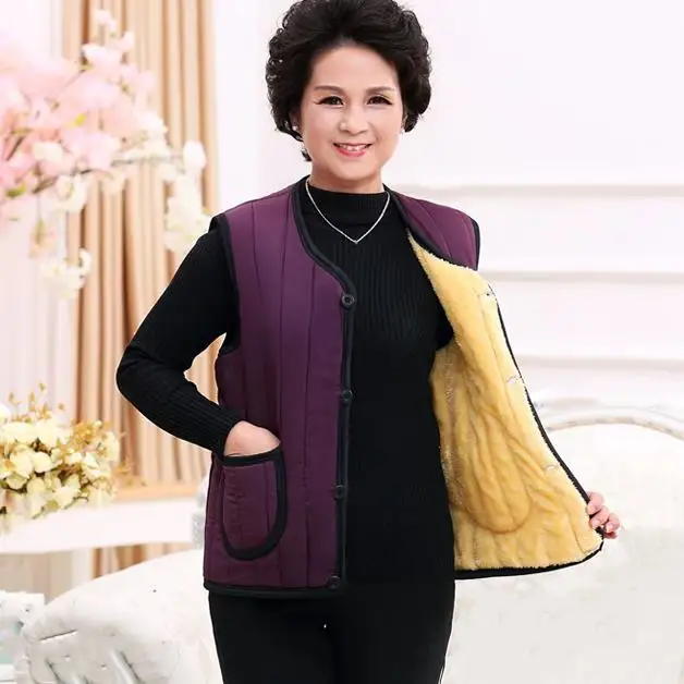 Autumn Winter Women Parka Vest Coats New Warm Thick Cotton Vests Jacket Casual Plus Size 4Xl Sleeveless Waistcoat Tops