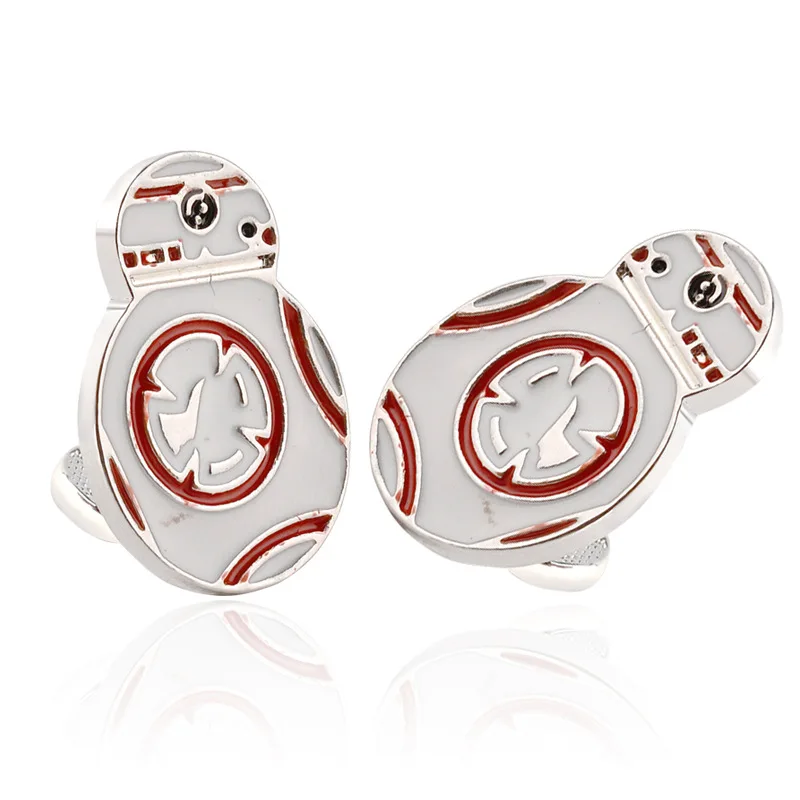 Star Wars Cuff Links Buttons Falcon Darth Vader Letter Tie Clips Alloy Shirt Cufflinks Men Jewelry Gift