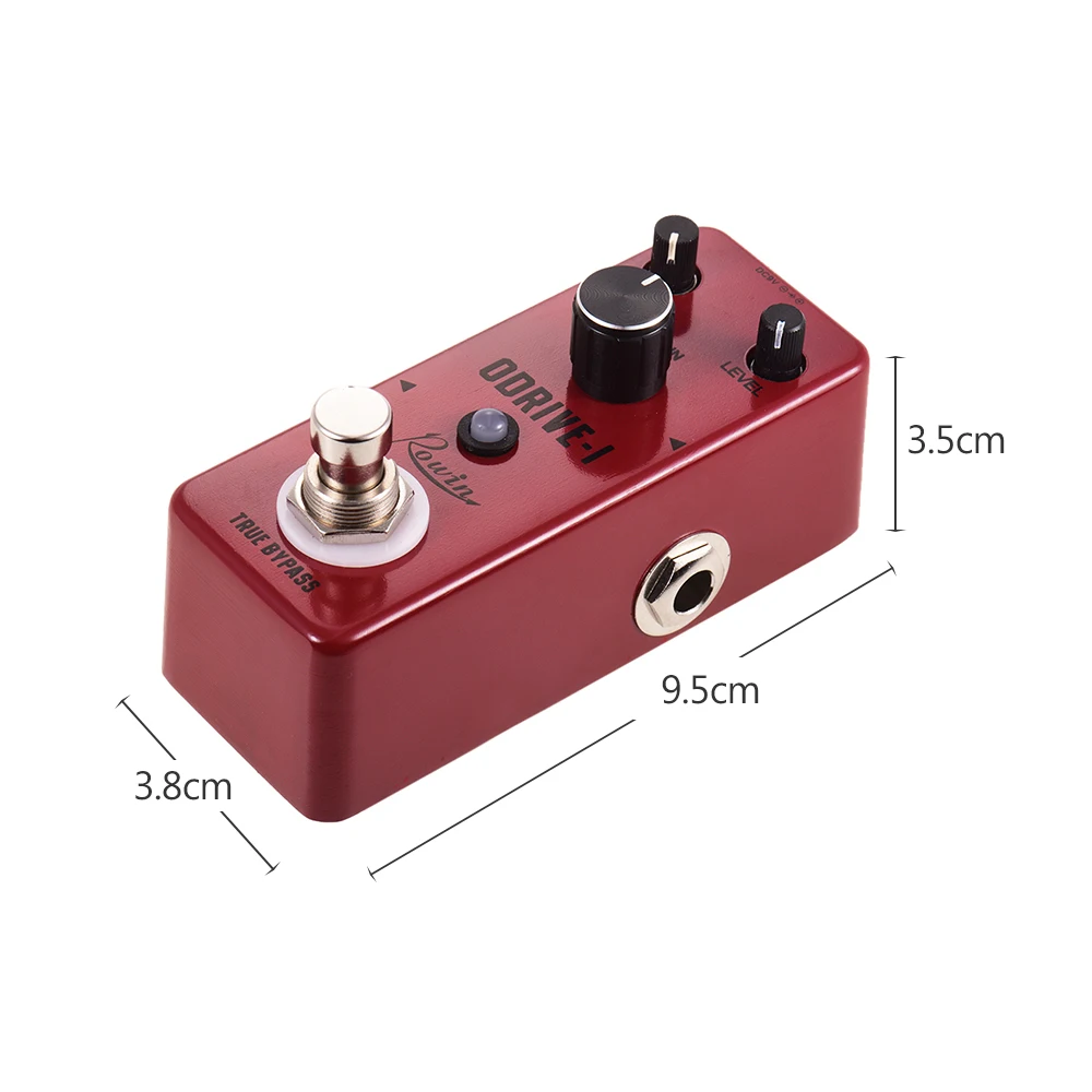 Rowin LEF-302A ODRIVE-I Классический блюз стиль овердрайв для гитары эффект педаль из алюминиевого сплава оболочка истинный обход аксессуары для гитары
