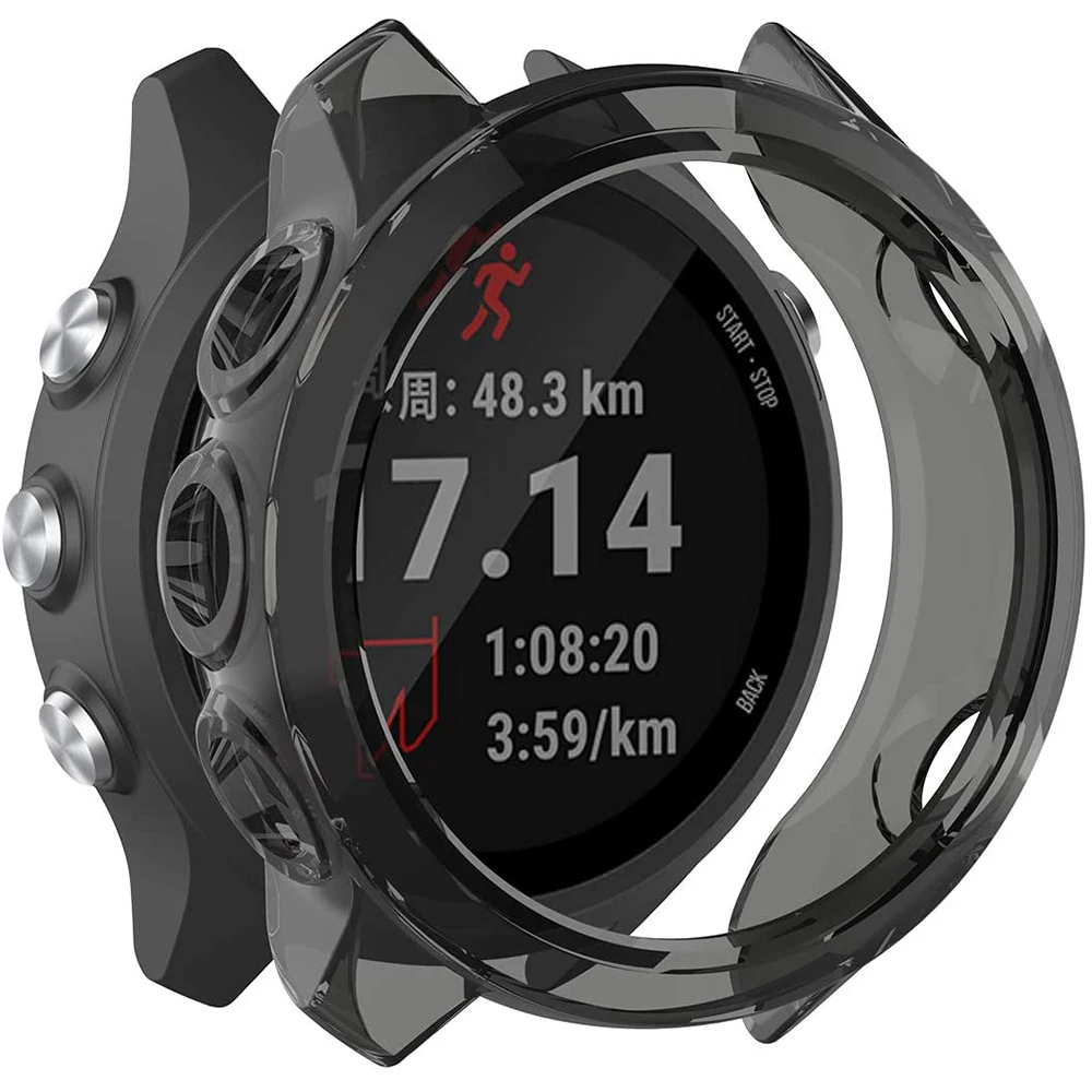 TPU Protective Case Cover for Garmin Forerunner 245 245M 645 645M Protection Cover Shell Smart Watch Bracelet Protector Cover
