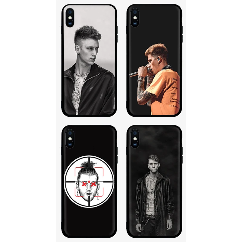 EWAU машина пистолет Келли MGK силиконовый чехол для телефона iPhone 5 5S SE 6 6s 7 8 Plus X XR XS 11 Pro Max