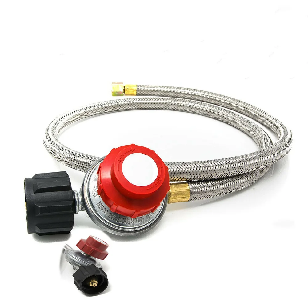 0-30 PSI с манометром Практичный Прочный клапан регулирования давления регулируемый Hosepipe домашний курильщик Соединительный индикатор горелки