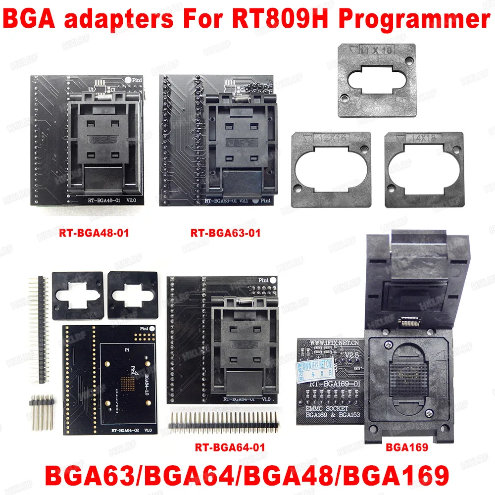 100% Оригинальный программист адаптер BGA63 BGA64 BGA48 BGA169 BGA100 RT 01 RTBGA 169 RTBGA48 для