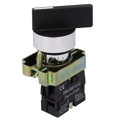 

AC 240V 3A NO SPST Black Cap 2 Position Selector Latching Rotary Switch