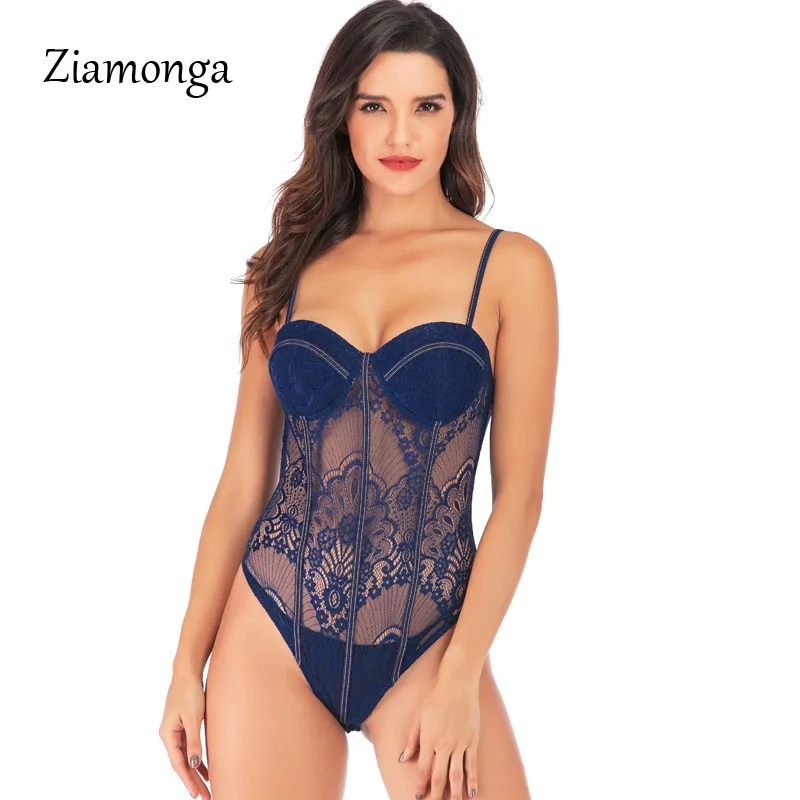 Ziamonga, Кружевное боди, женское модное сексуальное боди, элегантное, с вырезом, черный, белый, боди, комбинезон, уличная одежда