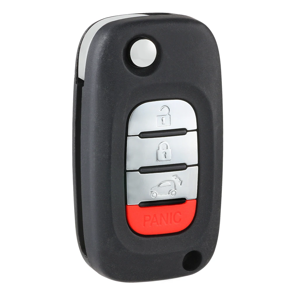 KEYECU OEM 433 МГц 4A чип 3+ 1/4 кнопки флип дистанционный ключ-брелок от машины для Benz Smart Fortwo 453 Forfour