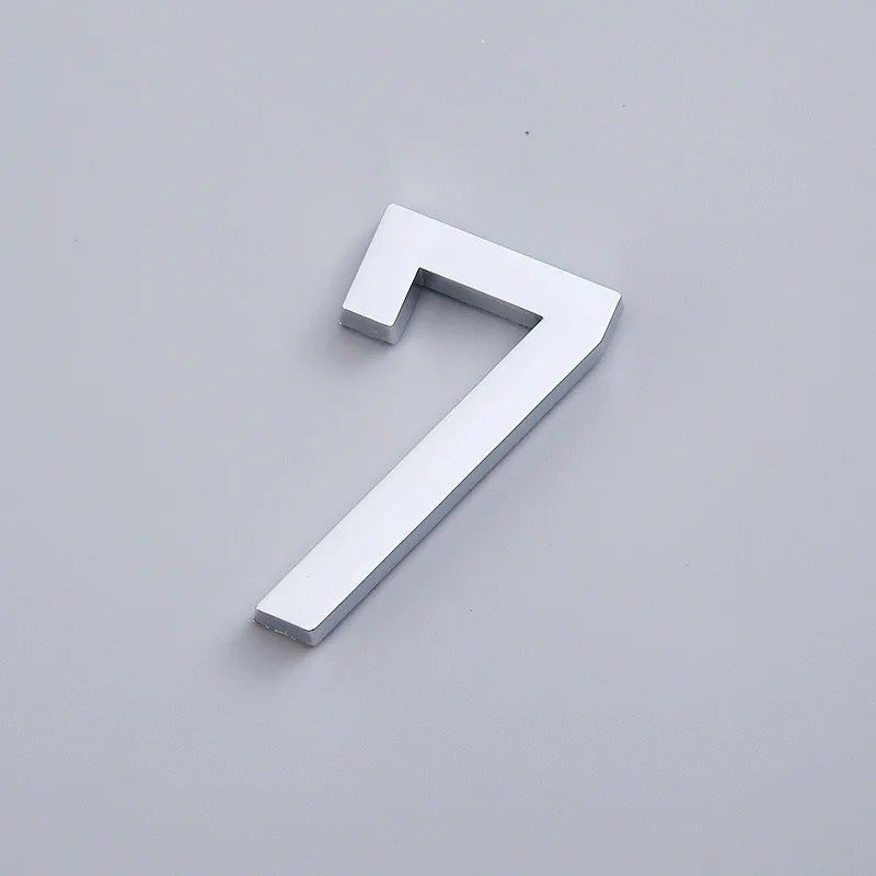 3D 5.5cm Door Number Sign Number Digit Apartment Hotel Office Door Address Street Self Adhesive Stickers Plate Sign