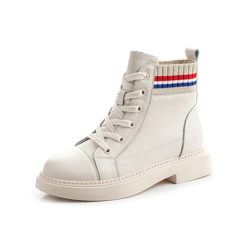 

Warm Martin Boots For Women Winter Snow Boots Woman PU Leather Fashion Sneakers Ladies Short Ankle Boots Female Booties