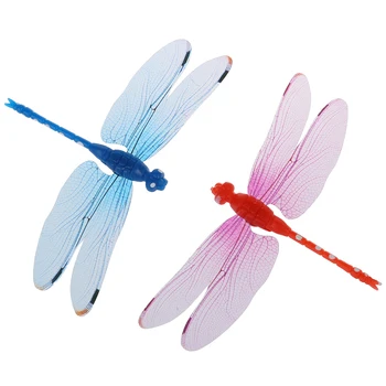 

New 5pcs 8cm 3D Artificial Dragonflies Fridge Magnet for Home Christmas Wedding Decoration, Colors Randomly Send