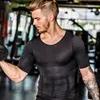 Men's Slimming Shaper Posture Vest Men's Compression T-Shirt Body Building Fat Burn Chest Tummy Shirt Slim Dry Quick Under Shirt ► Фото 1/6