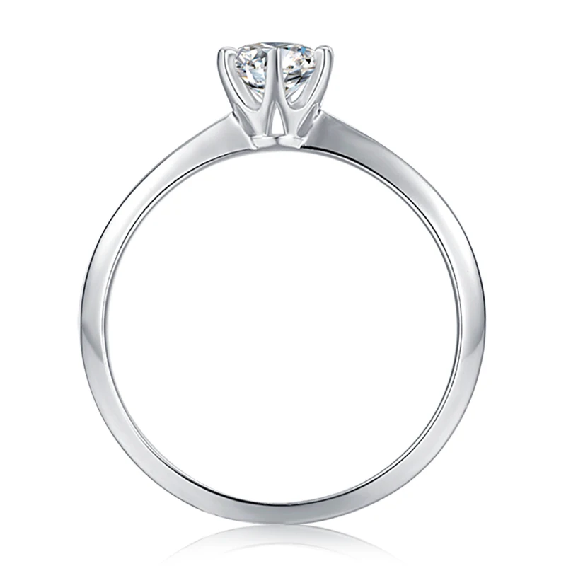 Женское Обручальное Кольцо Moissanite обручальное кольцо из стерлингового серебра 925