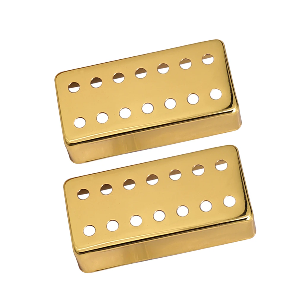  Pack of 2 PCS Humbucker Pickup Covers Brass Electric Guitar Musical Part Decor for 7 String Electric Guitar Accessory 