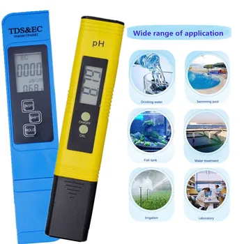 Digital ph tds ec meter tester  thermometer pen water purity  ppm filter hydroponic for aquarium pool water monitor 40% off