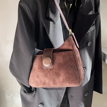 

с доставкой Scrub Leather Shoulder Bags Women 2021 Winter Branded Crossbody Bag Lady Handbags Female Trending Luxury Hand Bag