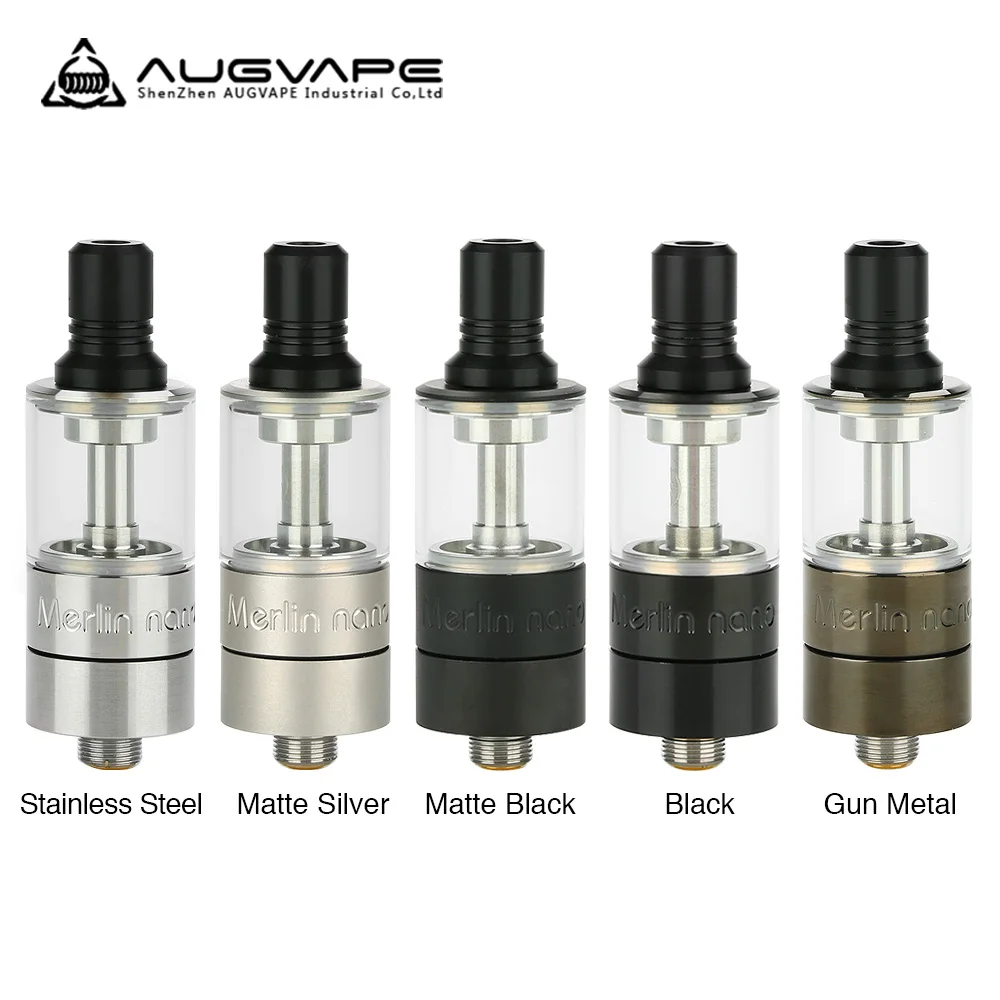 

Original Augvape Merlin Nano MTL RTA 2ml/3.5ml with 18mm Rebuildable Tank & Two Post Single Coil Deck vs INTAKE RTA / Zeus X