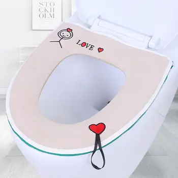

Zipper Toilet Seat Cover Cartoon Toilet Seat Cover Waterproof Toilet Seat Universal WC Cushion Warm Soft WC Pad U Type Cushion