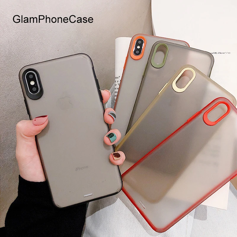 

GlamPhoneCase Colored Border Phone Case For iPhone11Pro/Max X XS Max XR Soft Silicone Cover For iPhone11 7 8 6 6s Plus Case
