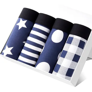 

4pcs/lot nanjiren male underwear sexy brand men's boxer shorts breathable mens underwear trunks cotton underpants for men