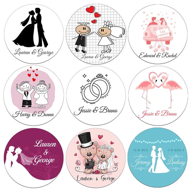 200pcs,Customized Wedding Stickers, Invitations Seals, Favors Labels, Add  Your Logo, Picture, Text, Personalised, Custom Sticker - AliExpress