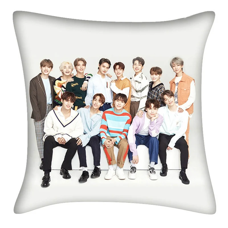 2019 Seventeen печатная прямоугольная наволочка модная декоративная Двусторонняя атласное с узором наволочка