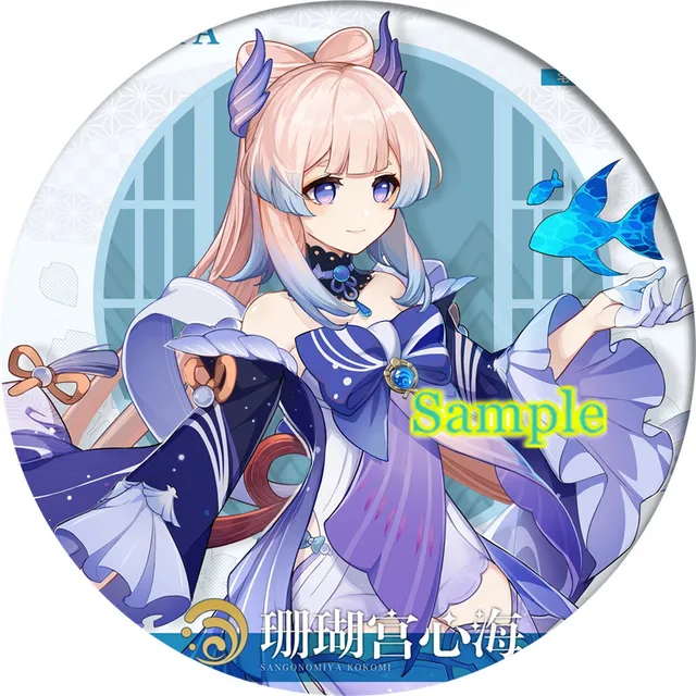 Free Shipping 58mm Online Game Genshin Impact Brooch Pin Cosplay Badge Accessories For Clothes Backpack Decoration gift 2