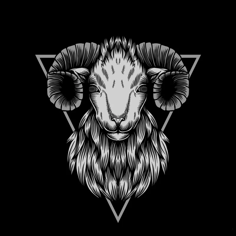 

Interesting Domineering Sheep Head Car Stickers Motorcycle Decals Waterproof Windshield Decals PVC 15cm X 15cm