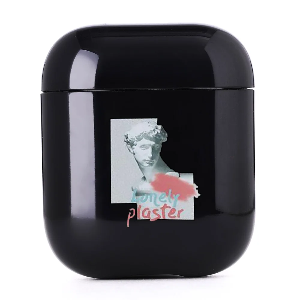 I200509 LAUGH LIFE Black David Statue Luxury Earphone Case For Airpods Case Black Art Style Earphone Cases Cover For Airpods Accessories - Цвет: I200509