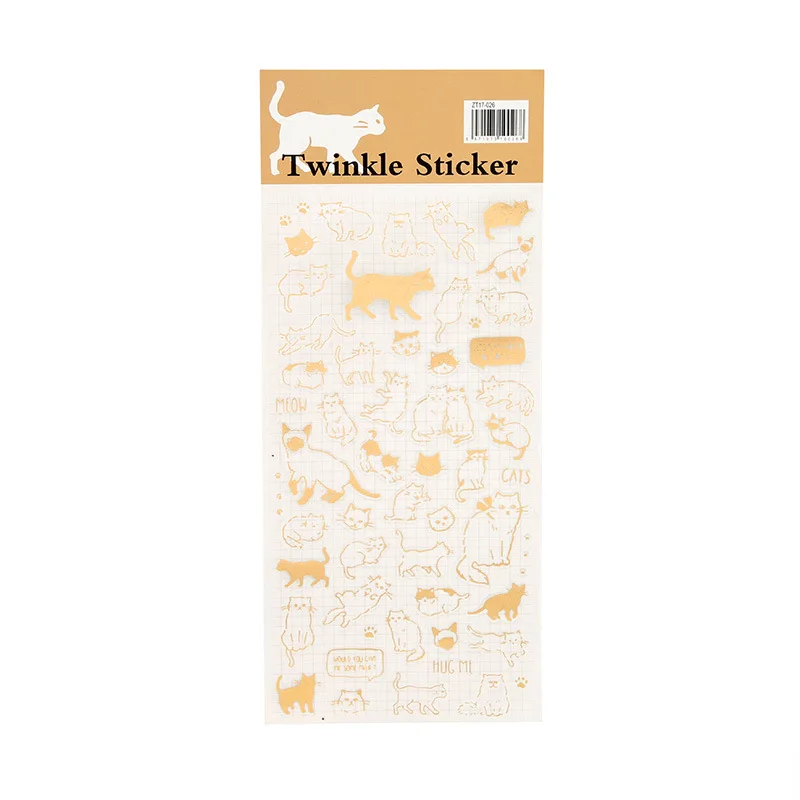 Стационарные наклейки Golding Twinkle повседневные декоративные наклейки из бумаги васи Скрапбукинг палочка этикетка дневник персонализированные наклейки