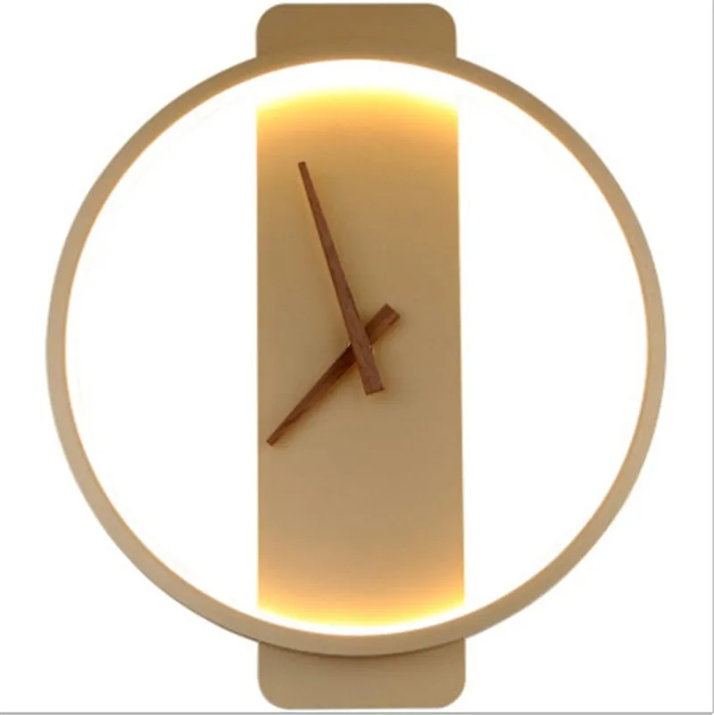 

Nordic wall lamp modern minimalist bedroom bedside lamp creative personality living room dining room silent clock modeling lamp