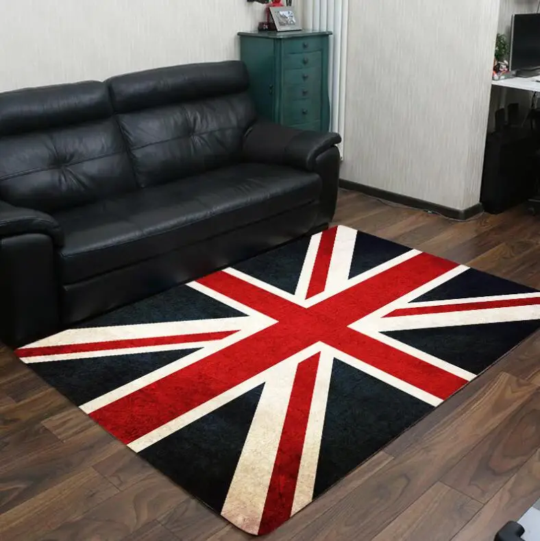 Ретро британский флаг США, для гостиной, спальни, декоративный ковер, для ванной комнаты, для пола, для йоги, для детей, для ползания, игровой коврик