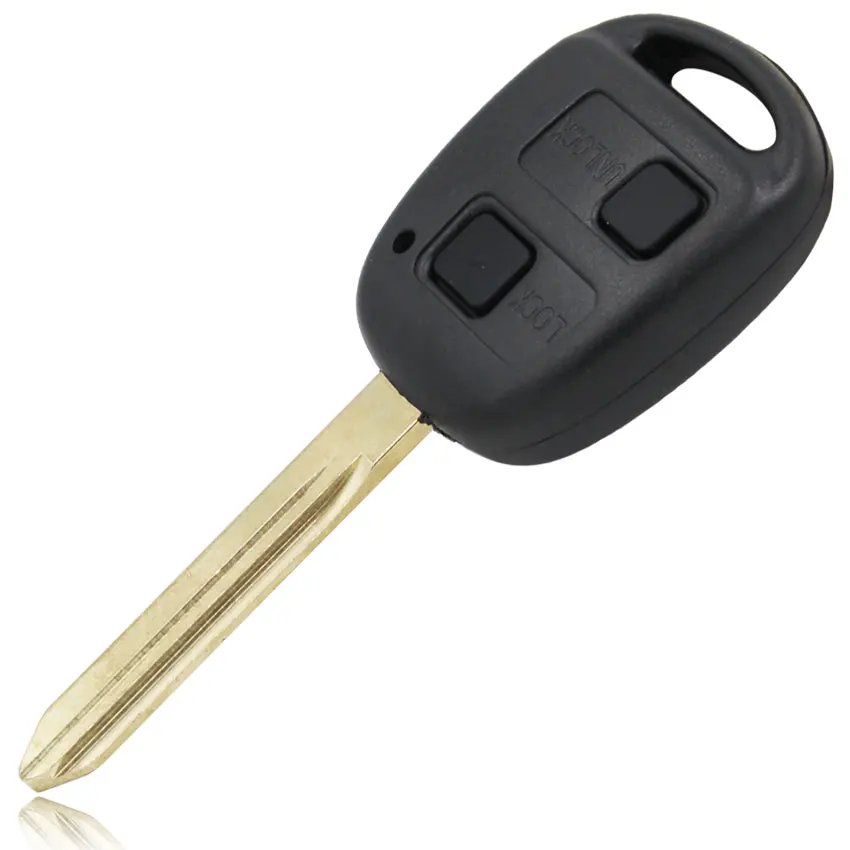 Распродажа! 2 кнопки дистанционного ключа оболочки для Toyota YARIS HIACE COROLLA AVENSIS CAMRY чехол для ключей брелок лезвие TOY47 с резиной