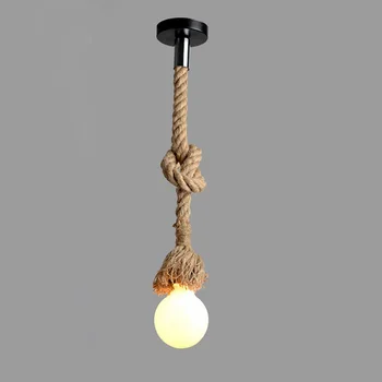 

1.5M Vintage Rope Electric Wire Retro Hemp Braided Electric Cable (Without Bulb)Braided Retro Pendant Light Cord Vintage Hemp Ro