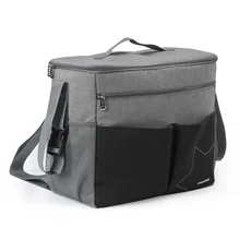 Sac à double épaule multifonctionnel, grande capacité, étanche, pour maman, sac à dos, sac de remorque pour bébé