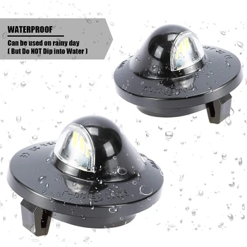 

Replacement For Ford F-150 1990-2014 Pickup Truck 9 LED Beads License Plate Light Rear Lamp Car illumination Supplies