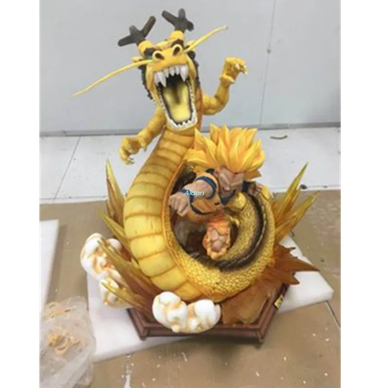 Статуя Dragon Ball Z 24 дюйма супер сайян грудь кулак дракона полный длинный портрет