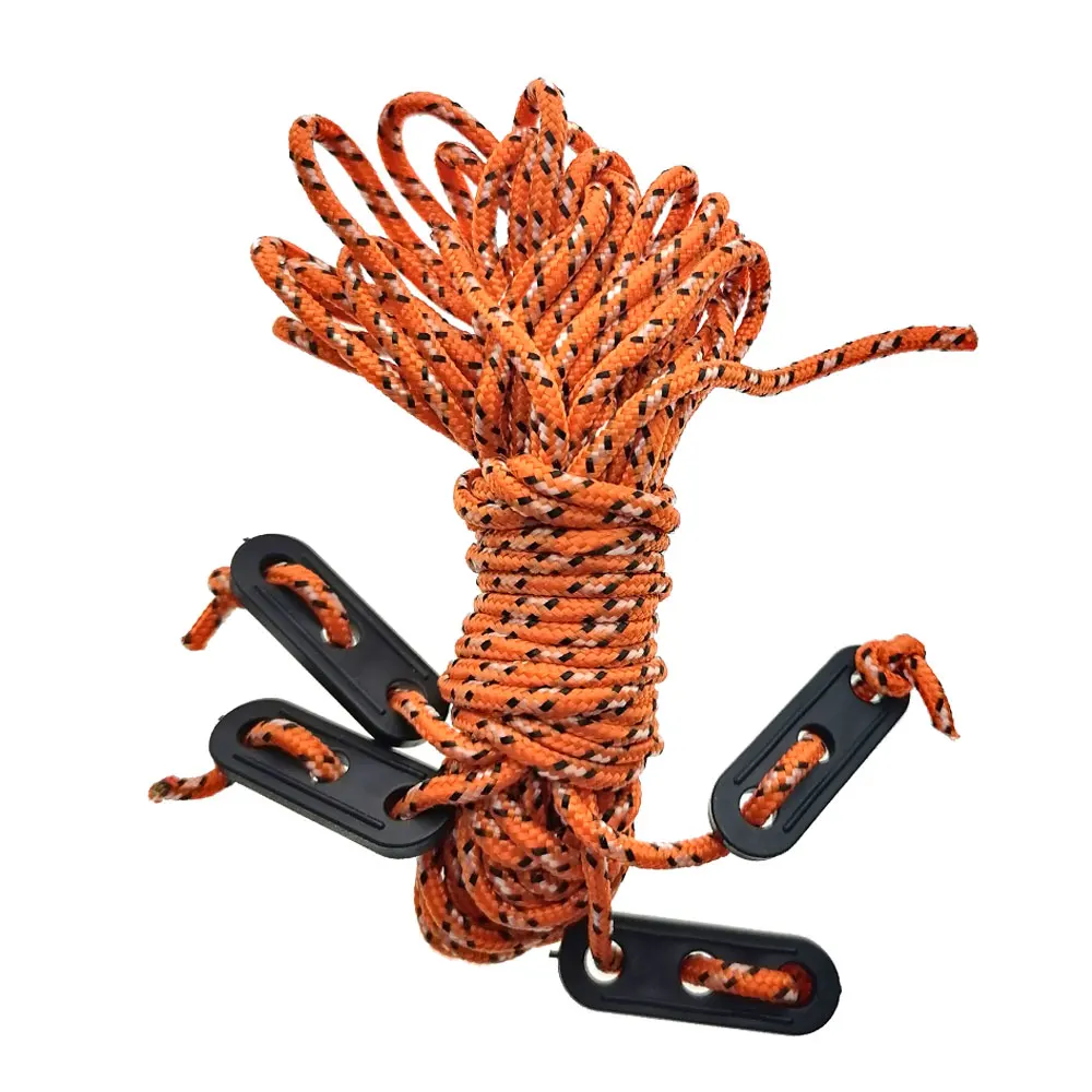 50M Corde De Tente En Nylon Pour Paracorde Réfléchissant 4mm Corde