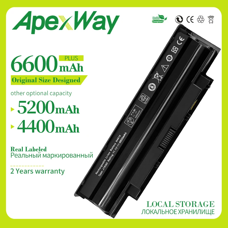 6600mAh 6C Новый аккумулятор для ноутбука DELL Inspiron N5110 N5020 N5030 N5040 N5050 N4010 N5010 N7010 N7110 Vostro 1450