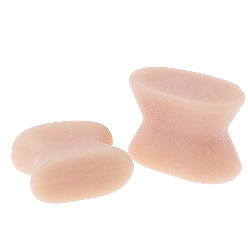 2pcs = 1pair Silicone Gel Toe Separator Bunion Corrector Hallux Valgus Thumb Overlapping Repair Bone Orthotic Straightener 3 Size