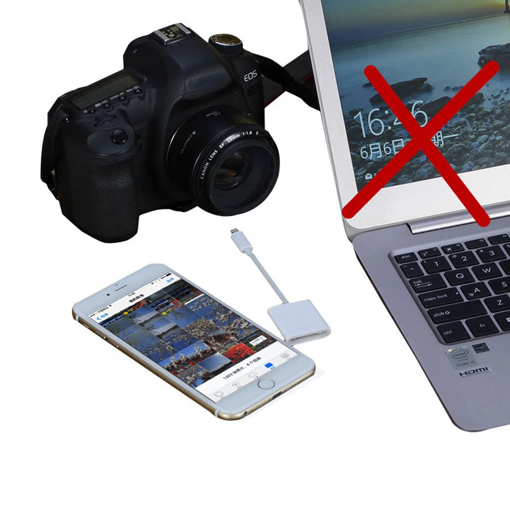 Стиль адаптер кабель камера SD кард-ридер для iPhone X/6 S iPad Pro Air Mini горячая Распродажа USB кард-ридер