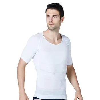 

Men's Slimming Body Shapewear Corset Short Sleeves Shirt Compression Abdomen Tummy Belly Control Slim Waist Cincher Underwear