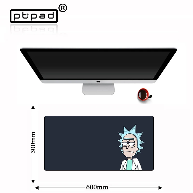 

Anime Rick Morty MousePad Large Locking Edge Speed Game Gamer Gaming Computer Mouse Pad Soft Laptop Notebook CS GO Dota 2 PC Mat