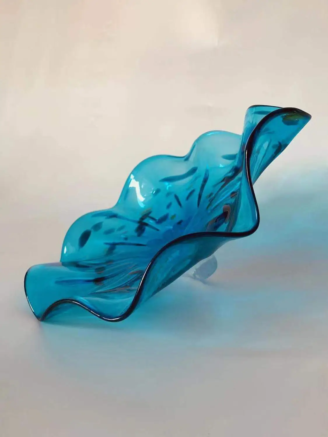 

Wall Decoration Blown Glass Plates Modern Art Decoration Elegant Tiffany Stained Glass Wall Lamps