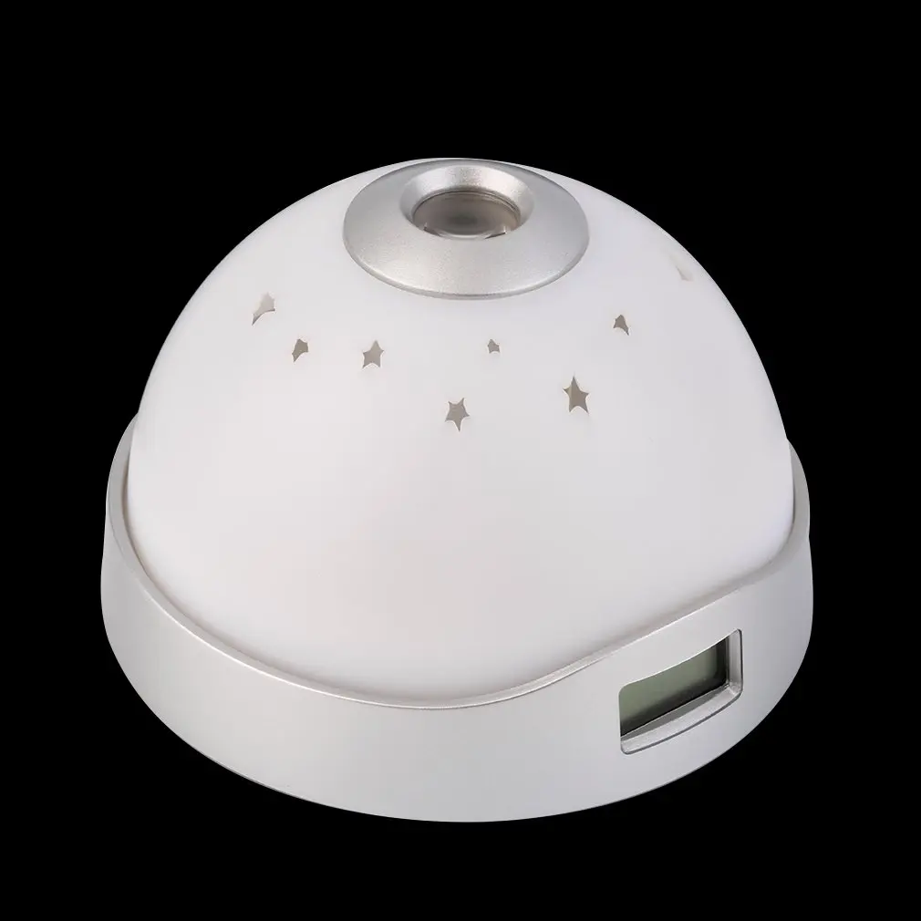 

Home decoration Digital Magic LED lights Led Funny Alarm Clock Laser Projection Night Light Color Change